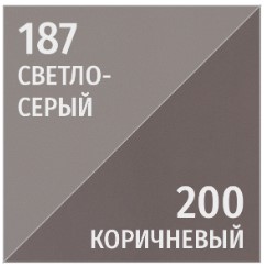 Кресло руководителя EPIK A-177-G  экокожа светло-серый / коричневый