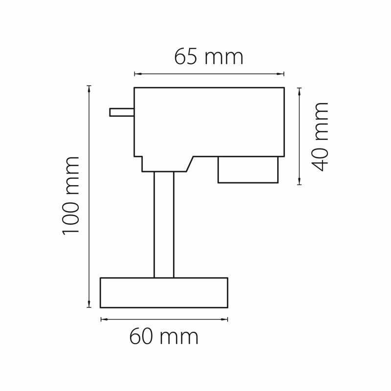 Трековое крепление с 1-фазным адаптером Lightstar Asta 592056