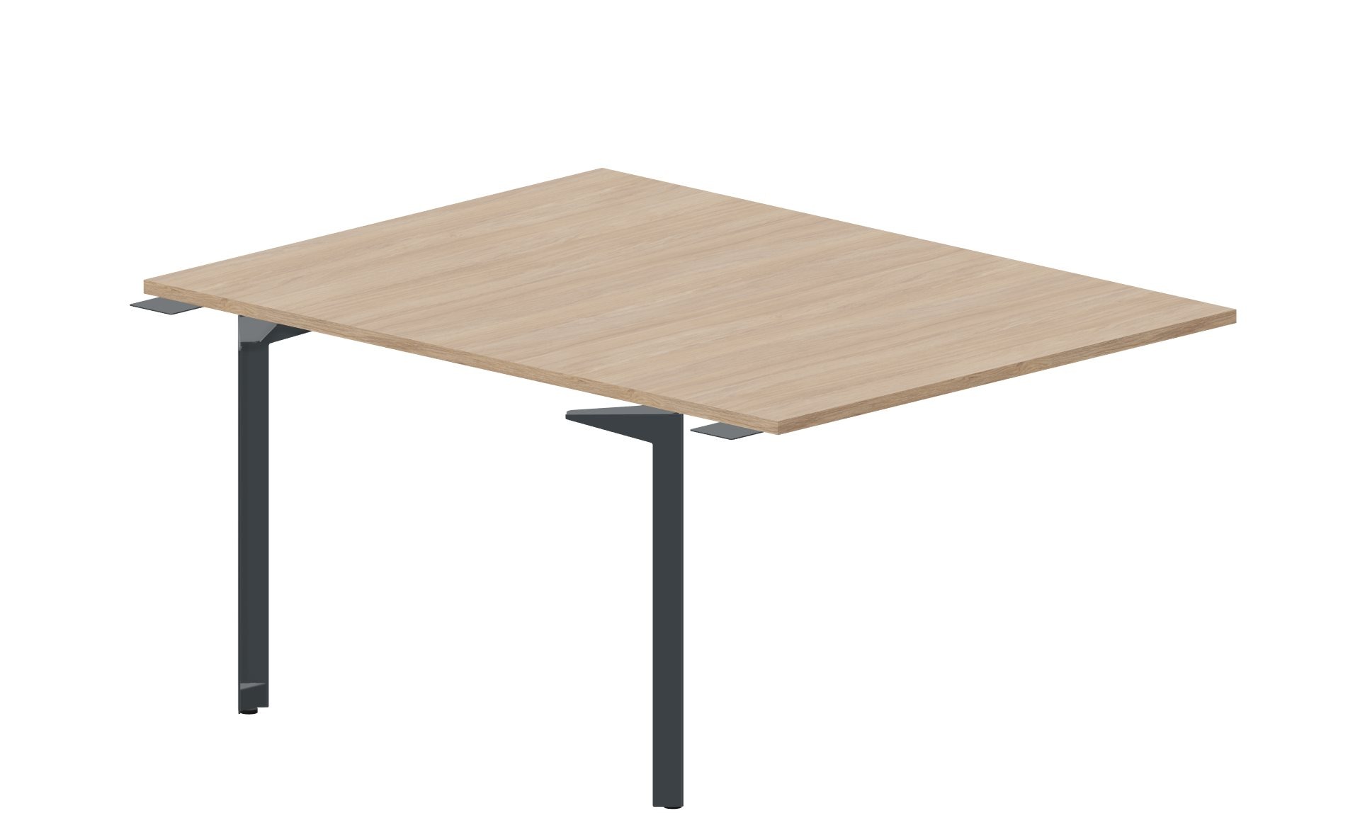 Приставной стол bench на 2 рабочих места 118х156,6х75 см (без отверстий) Ray RY2TPS128