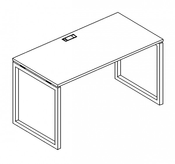 Стол письменный 160х60х75 на металлокаркасе QUATTRO А4 4 005
