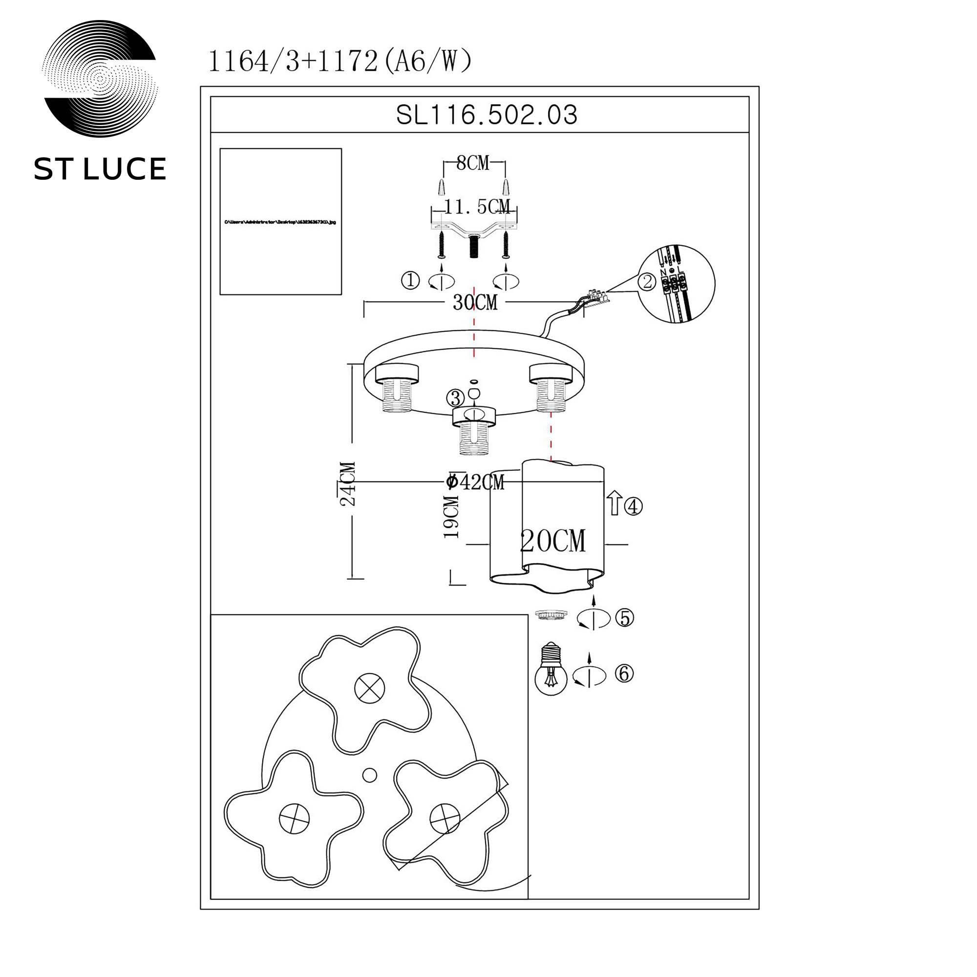 Накладная люстра ST LUCE ONDE SL116.502.03