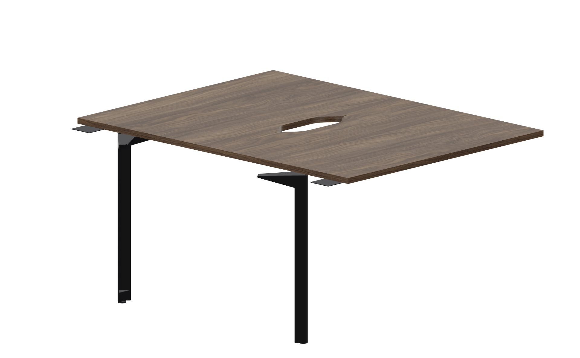 Приставной стол bench на 2 рабочих места 118х156,6х75 см (2 эргономичных выреза) Ray RY2TPV128