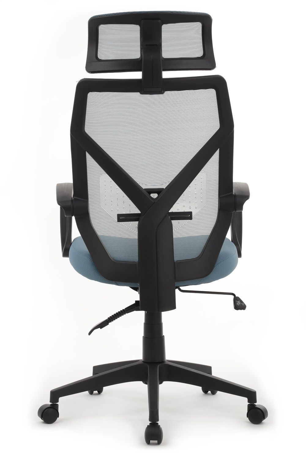 Кресло RIVA Chair OLIVER W-203 AC черный пластик / синий