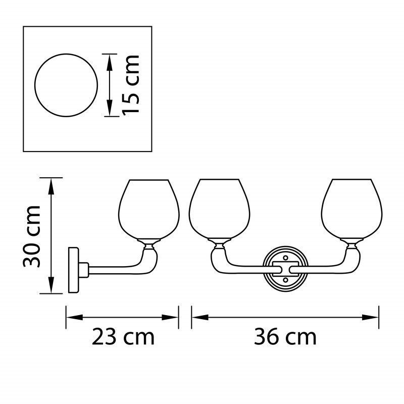 Бра настенное Osgona Delta 706622