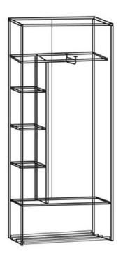 Шкаф-купе Ольга 10.1 без зеркала