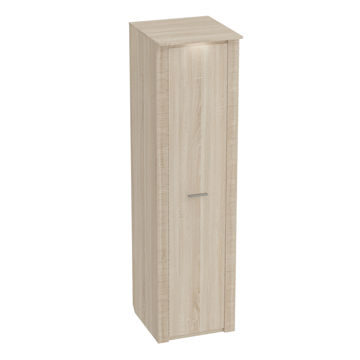 Шкаф 1-дверный с подсветкой Элана Дуб сонома (глубина 65 см)