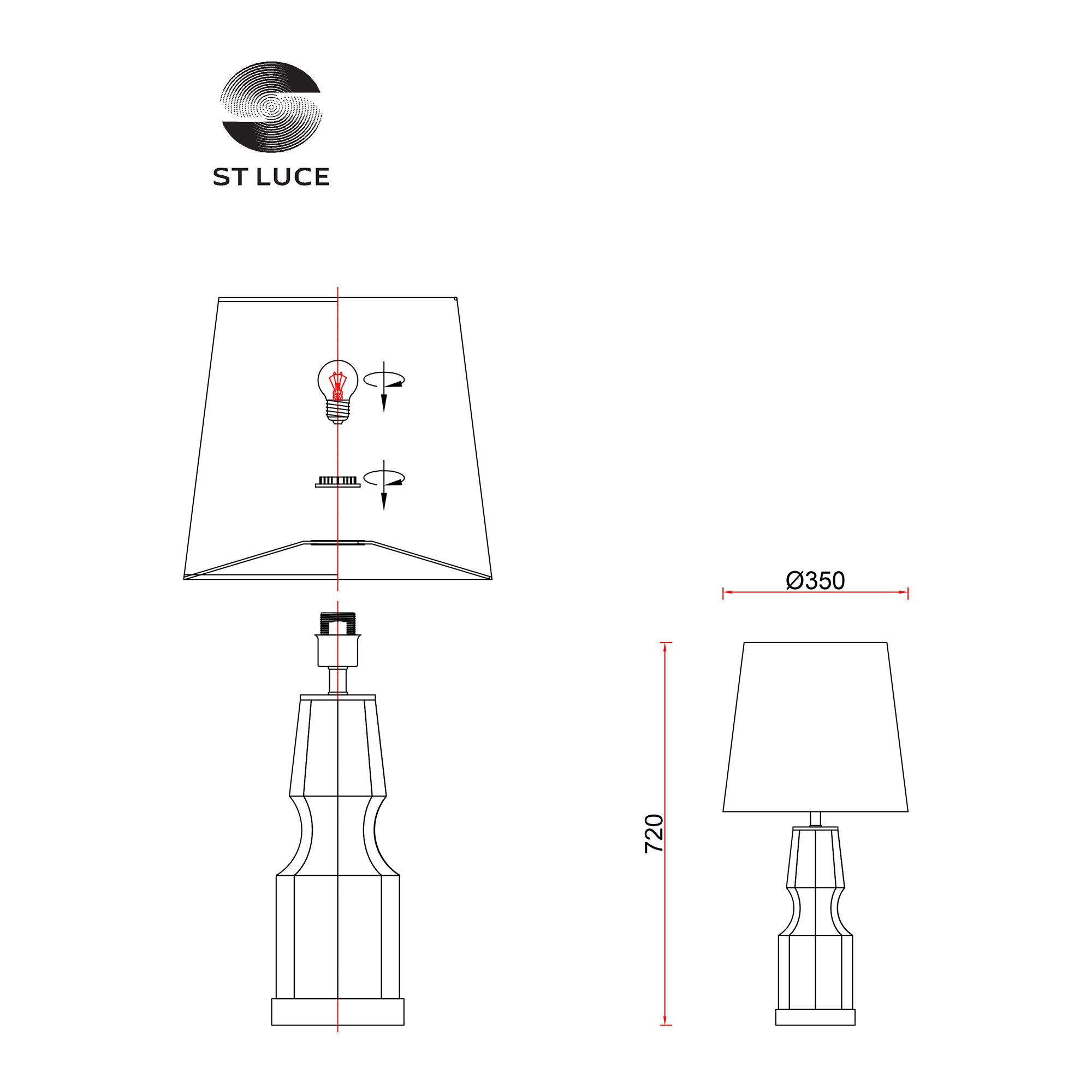 Лампа настольная ST LUCE SAYA SL1005.104.01