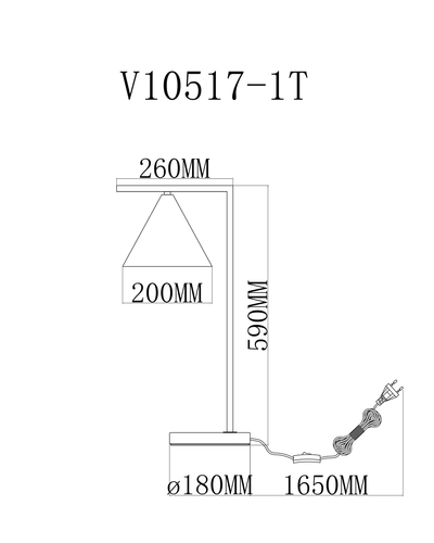 Лампа настольная Moderli Omaha V10517-1T