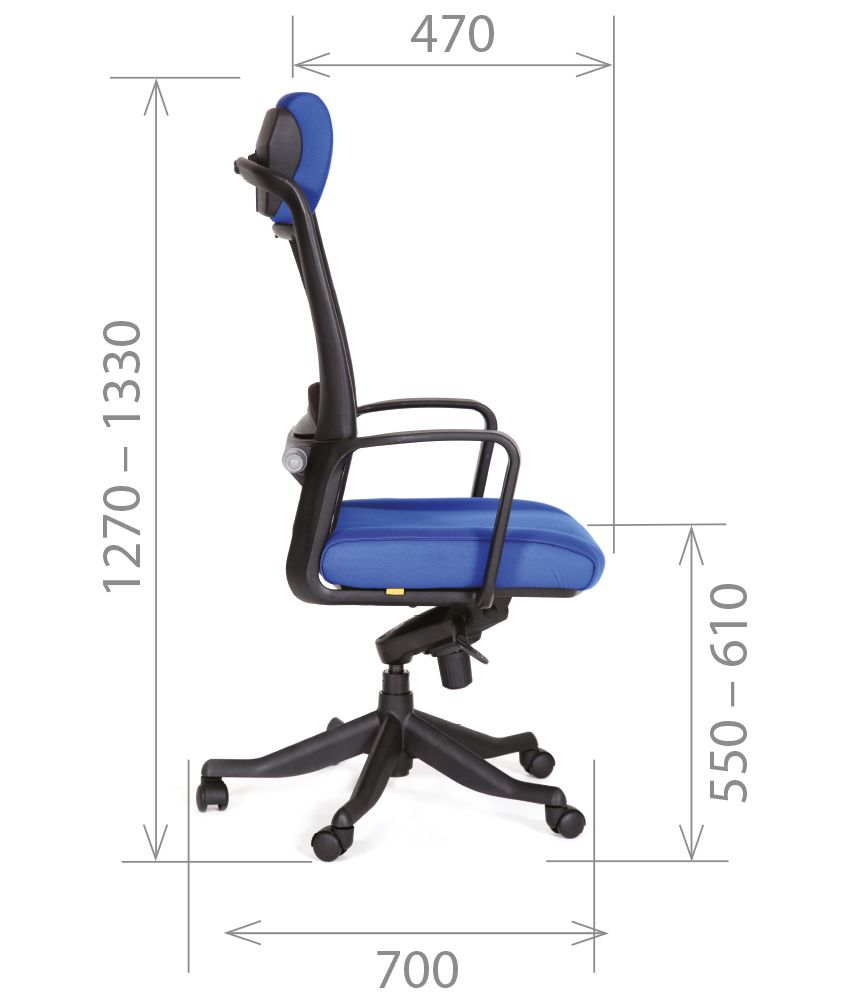 Кресло для руководителя CHAIRMAN 283 синий