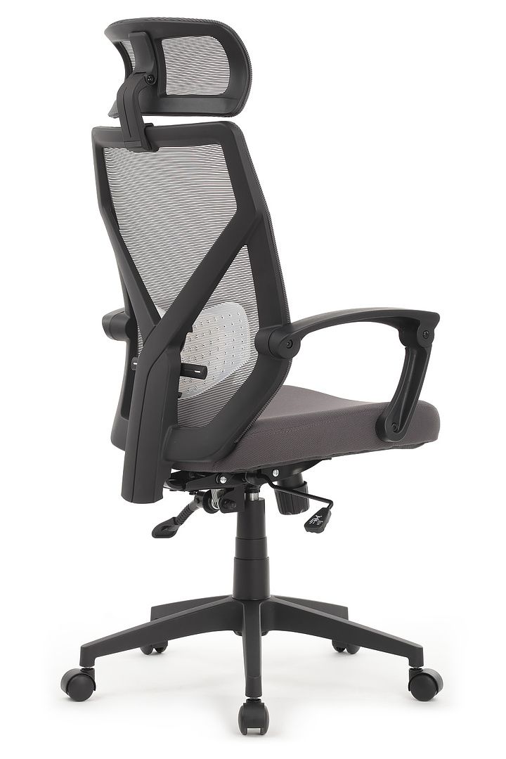 Кресло RIVA Chair OLIVER W-203 AC черный пластик / серый