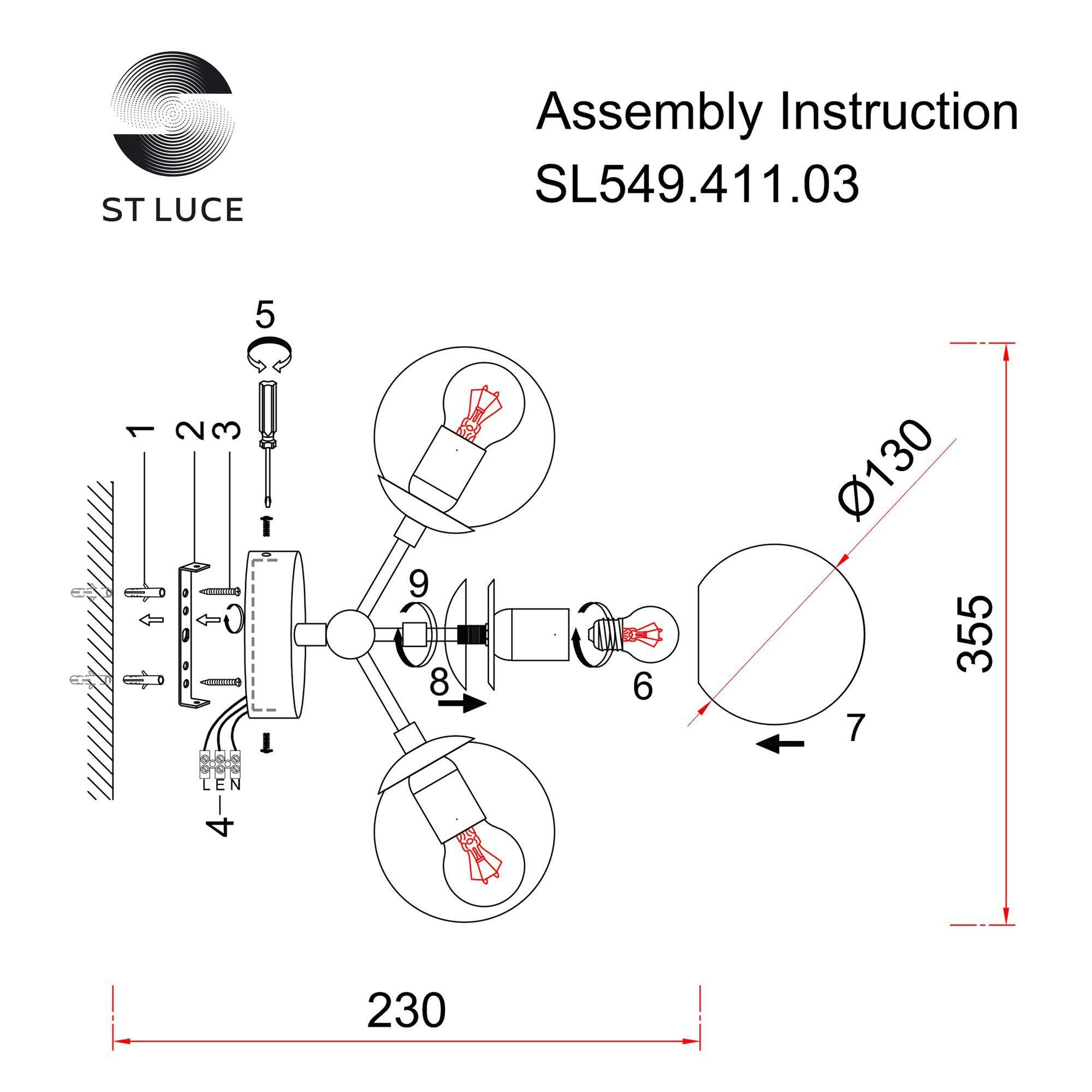 Бра настенное ST LUCE STAMPO SL549.411.03