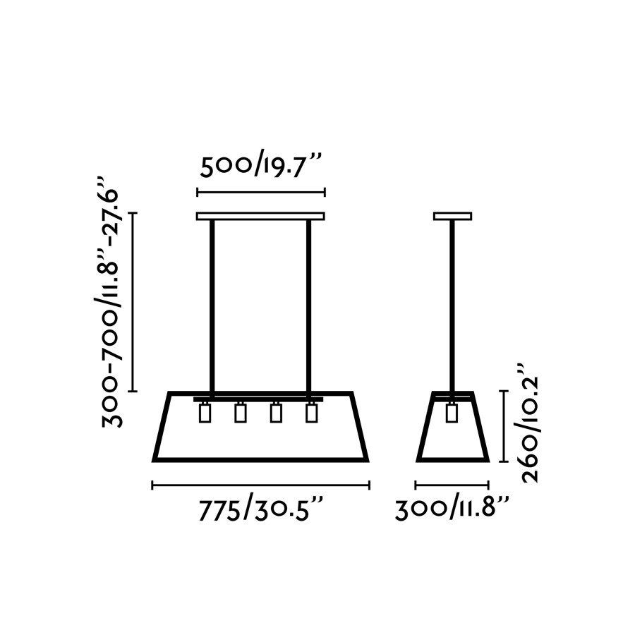 Регулируемый подвесной светильник ROSE Faro 65081