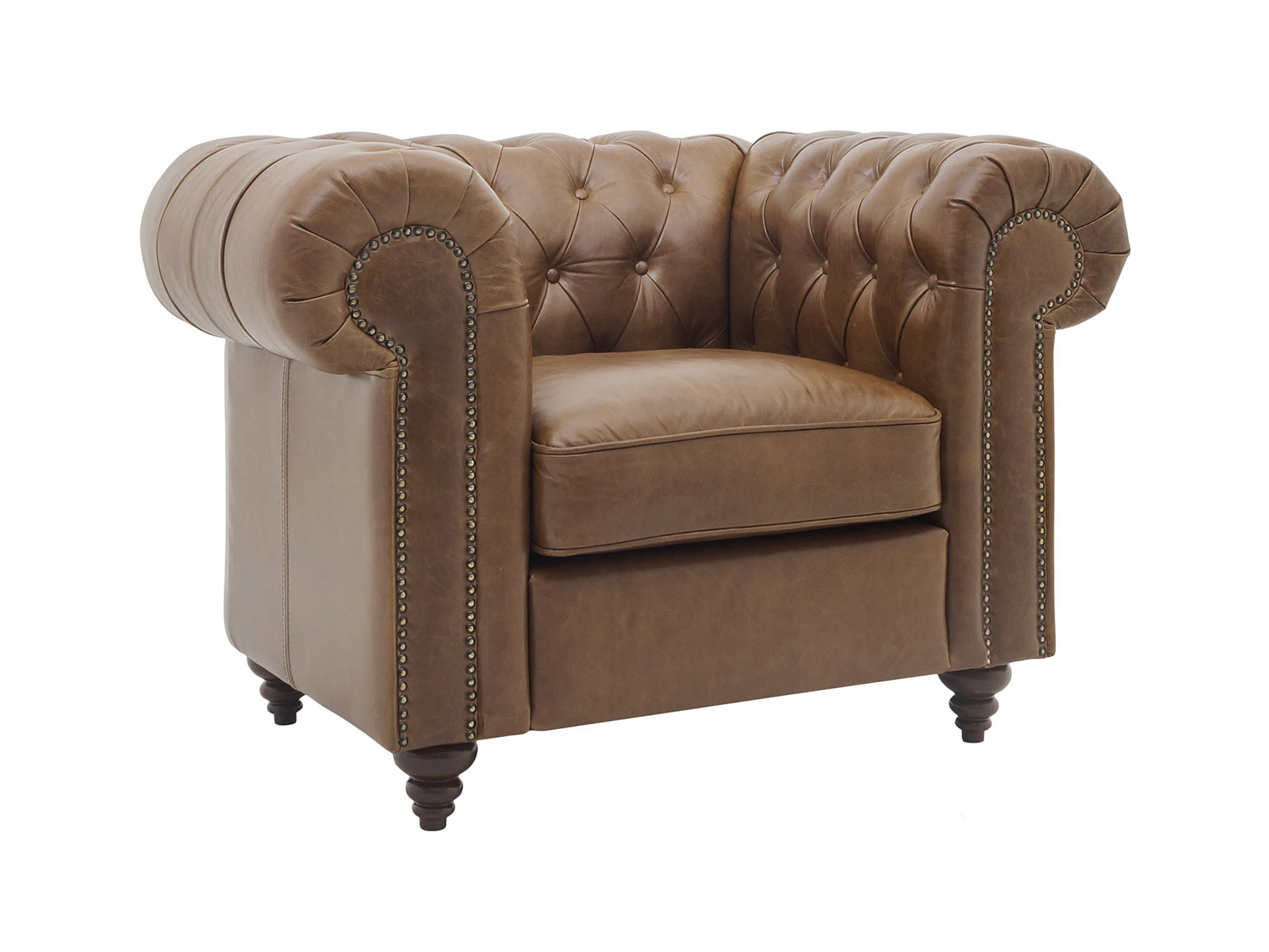 Кресло Chester Classic (натуральная кожа) коричневый 334303