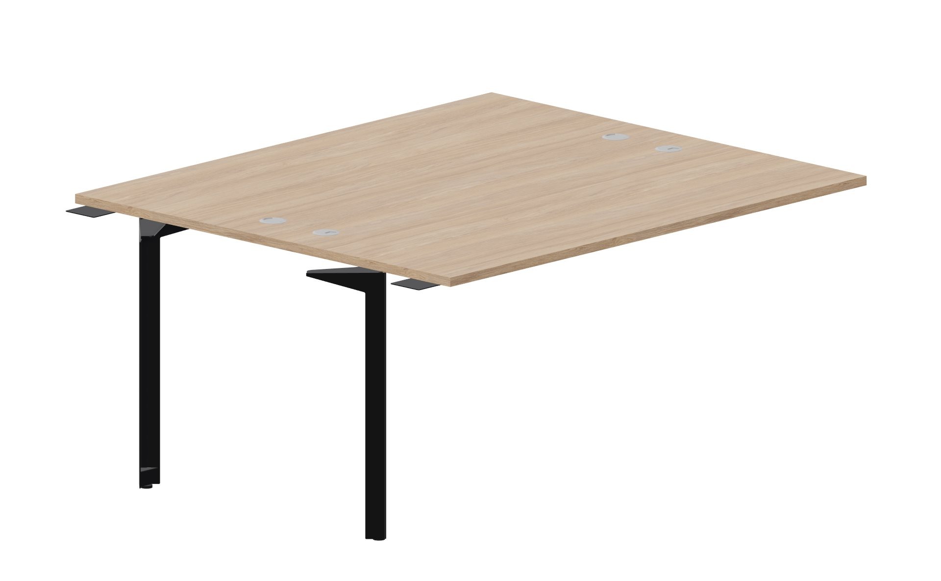 Приставной стол bench на 2 рабочих места 158х136,6х75 см (4 громмета) Ray RY2TPG167