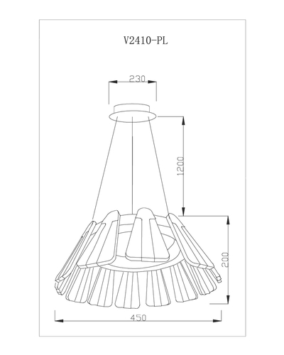 Подвесная люстра Moderli Beauty V2410-PL