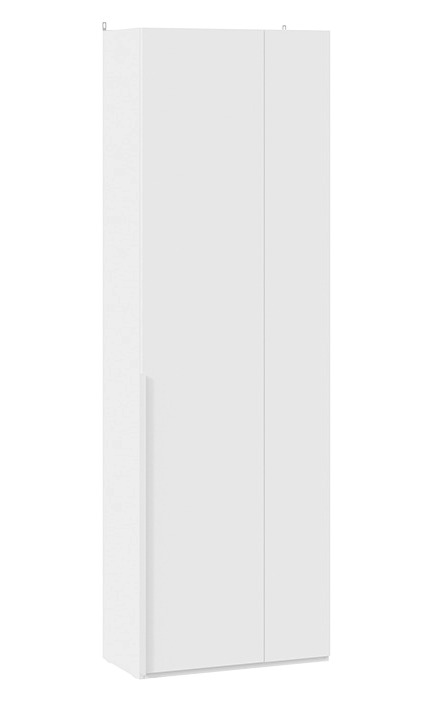 Шкаф для одежды угловой Порто белый жемчуг белый софт СМ-393.07.231