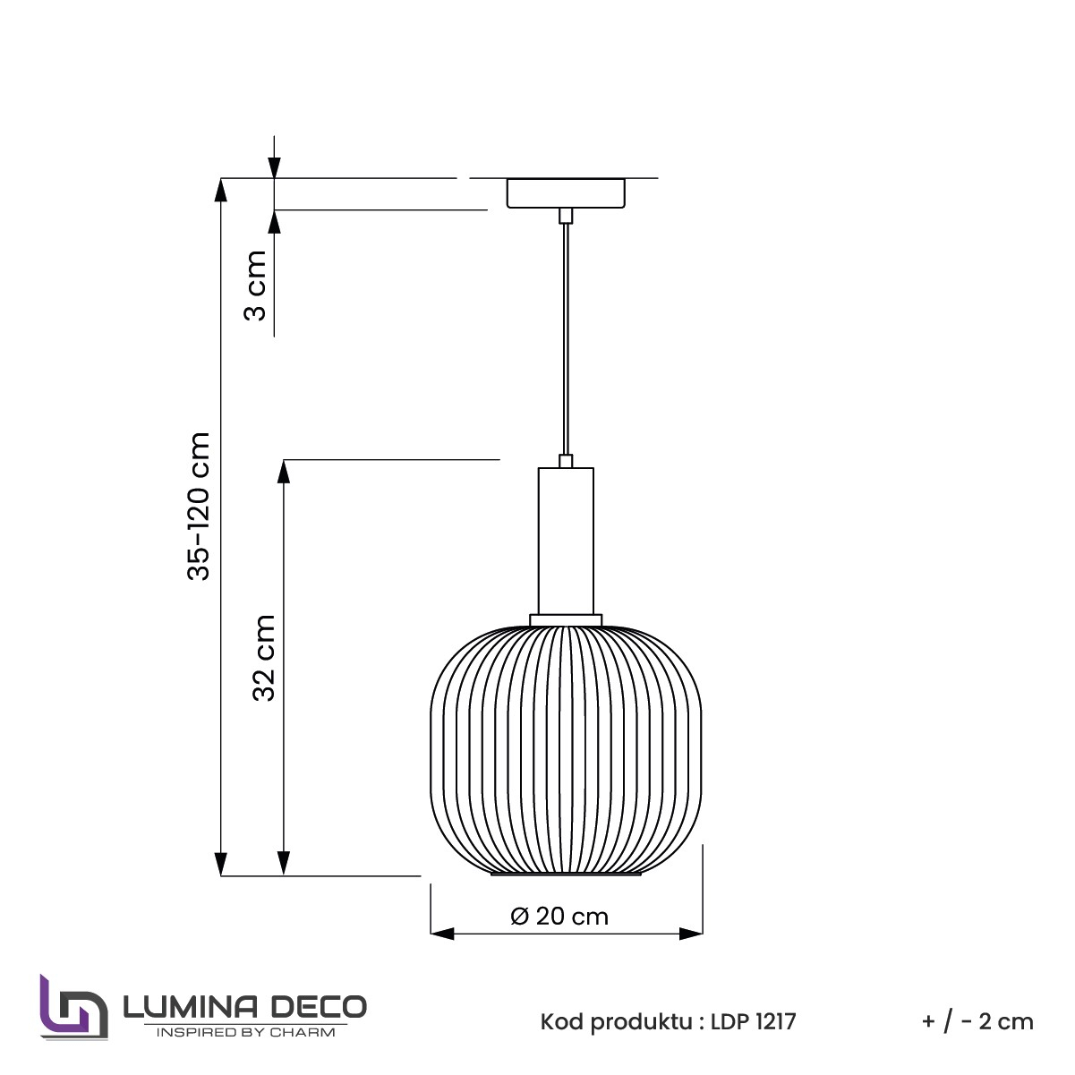 Подвесной светильник Lumina Deco Gato LDP 1217-1 WT+BK