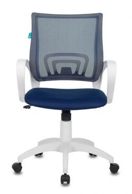 Кресло офисное Бюрократ CH-W695N TW-05N TW-10N крестовина пластик темно-синий белый