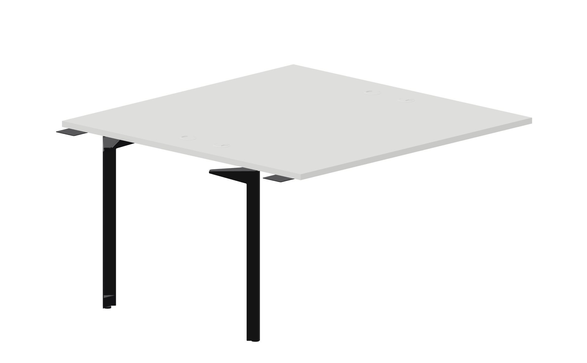 Приставной стол bench на 2 рабочих места 138х136,6х75 см (4 громмета) Ray RY2TPG147
