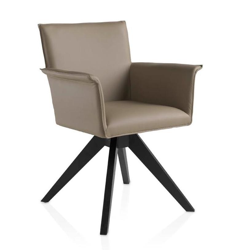 Вращающееся кресло коричневое Angel Cerda DC689-VISON