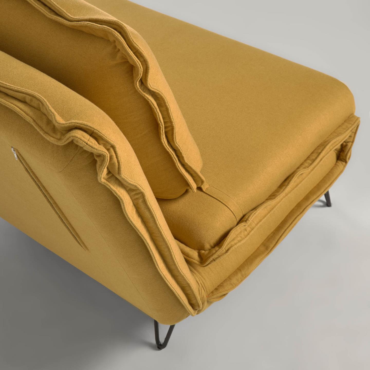 Диван-кровать La Forma Miski горчично-желтый 105 см