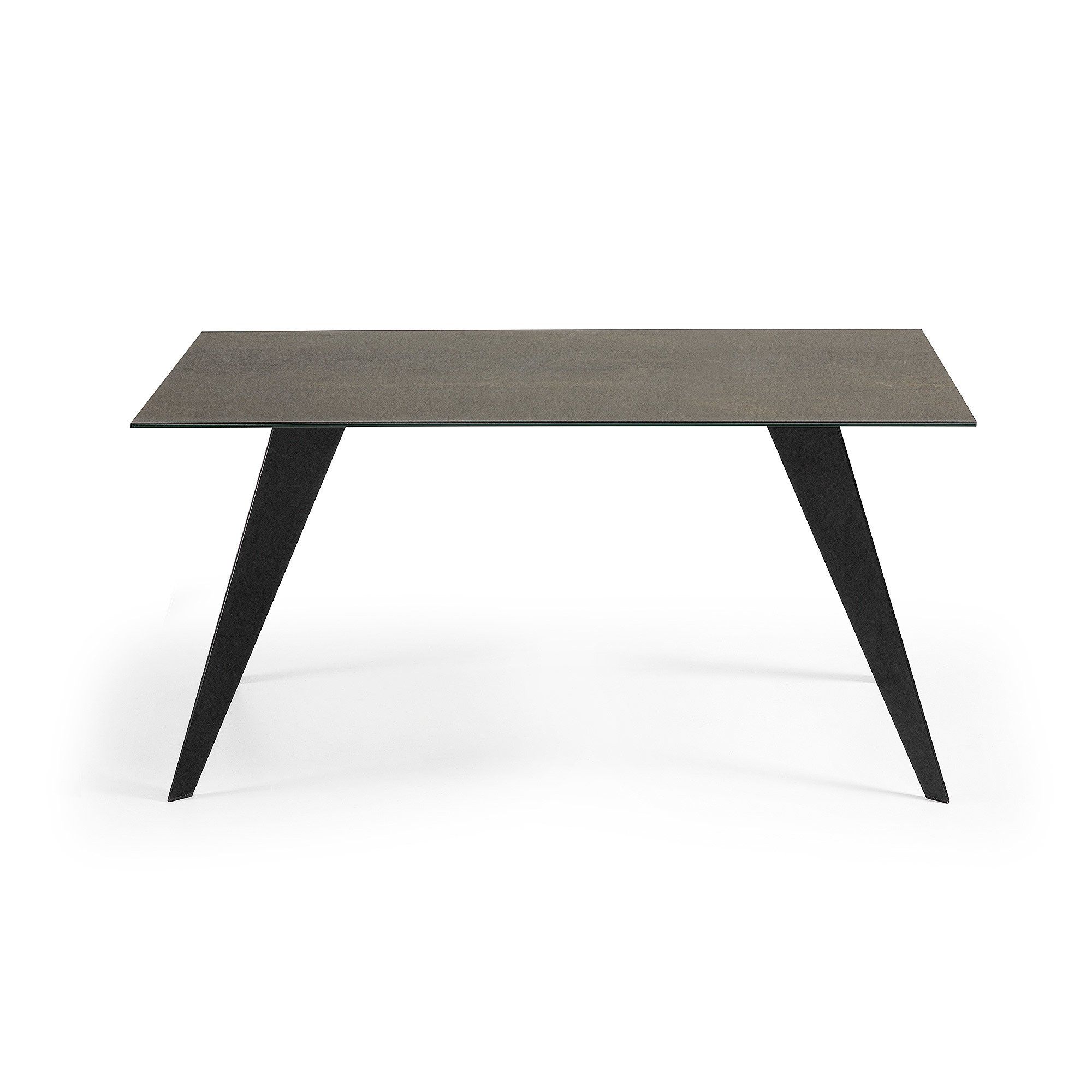 Обеденный стол La Forma Nack 160х90 керамический черный