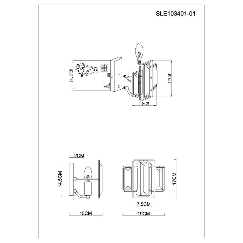 Бра Evoluce GIANO SLE103401-01