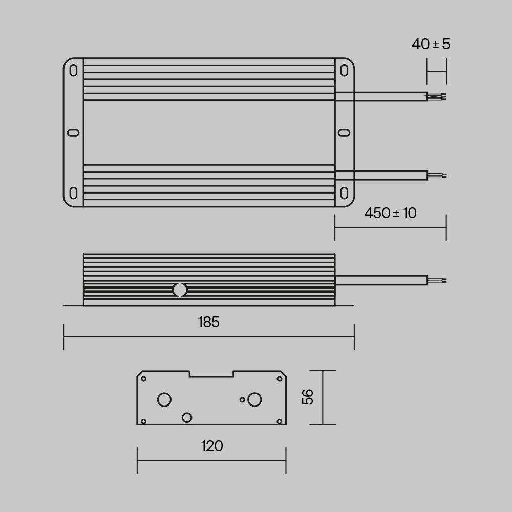 Блок питания Maytoni Power Supply Magnetic PSL008-480W-48V-IP67