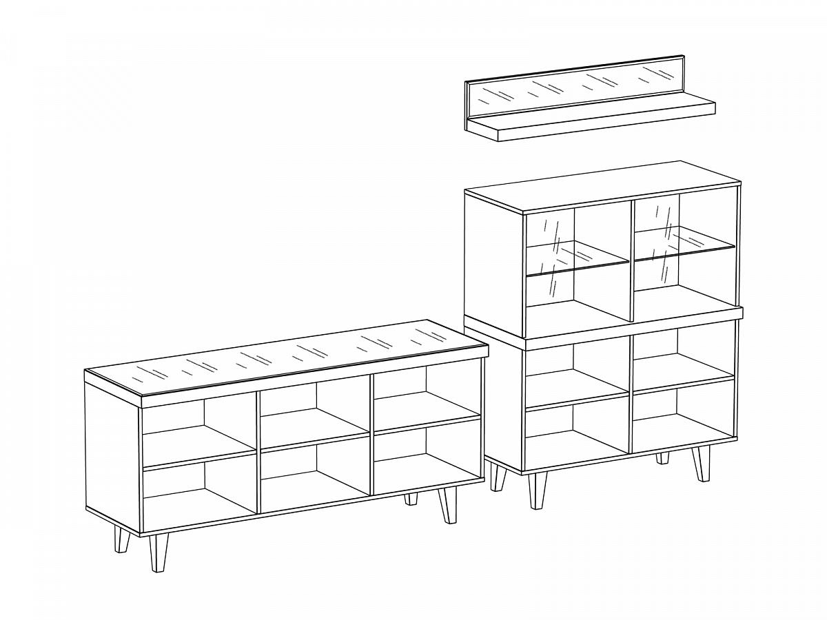 Композиция для гостиной Kristal 1 468203