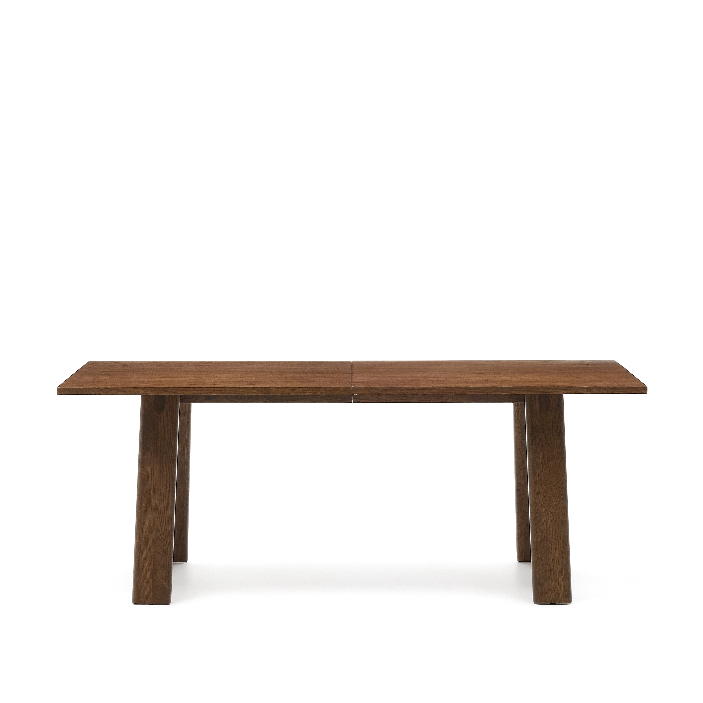 Раздвижной обеденный стол La Forma Arlen шпон дуба с отделкой ореха 95х200-250 см 189963