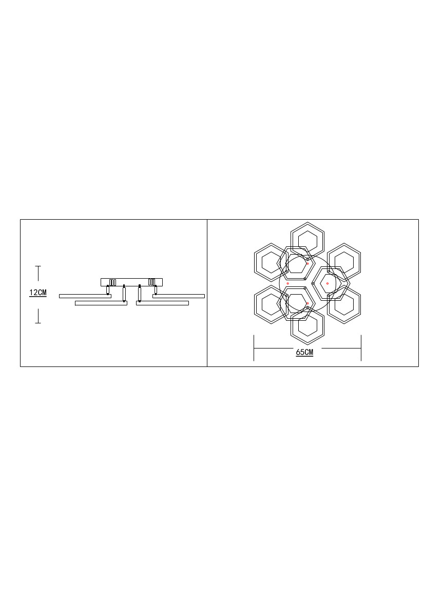 Накладная люстра ESCADA HEXAGON 10236/9LED