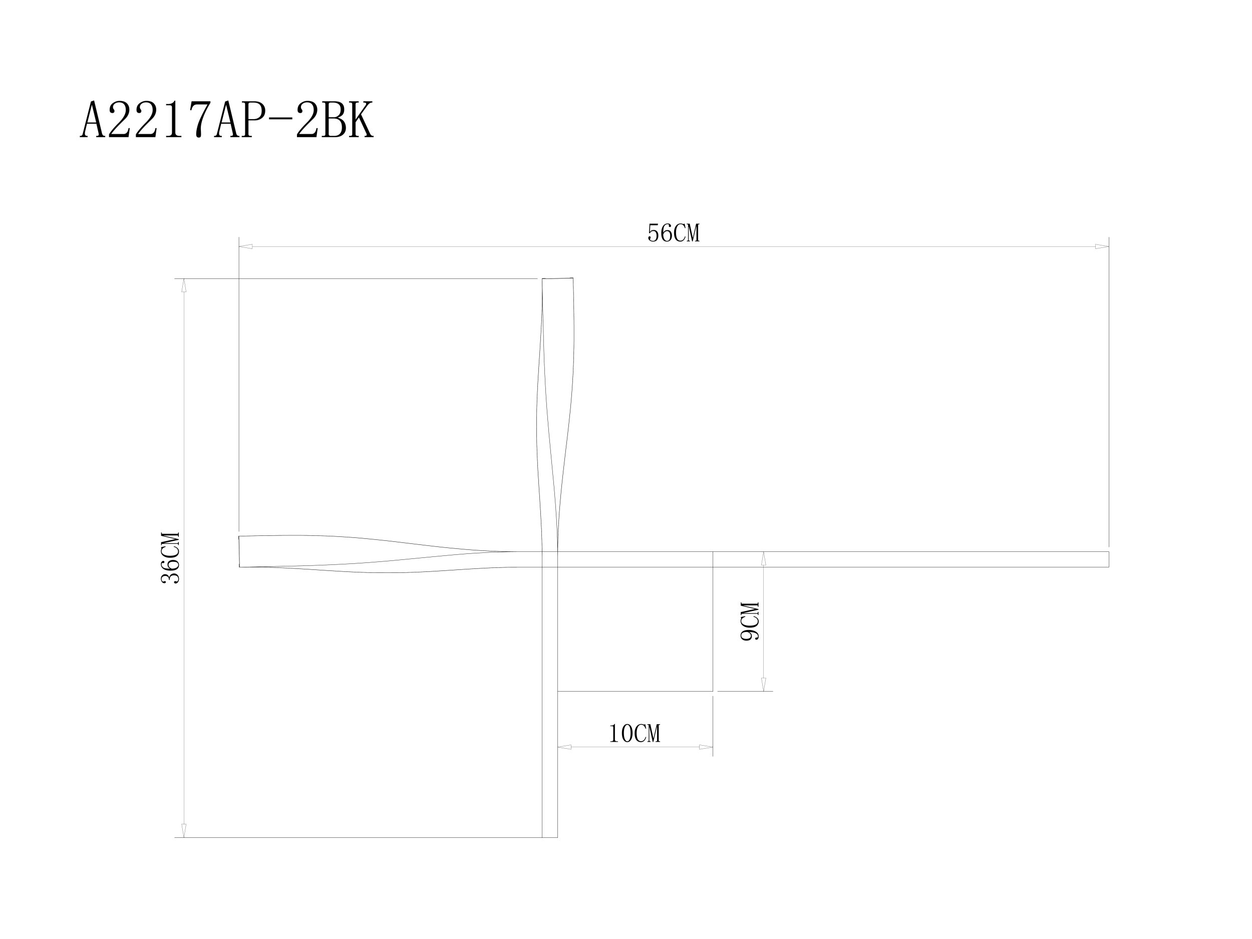 Бра ARTE LAMP ACRUX A2217AP-2BK