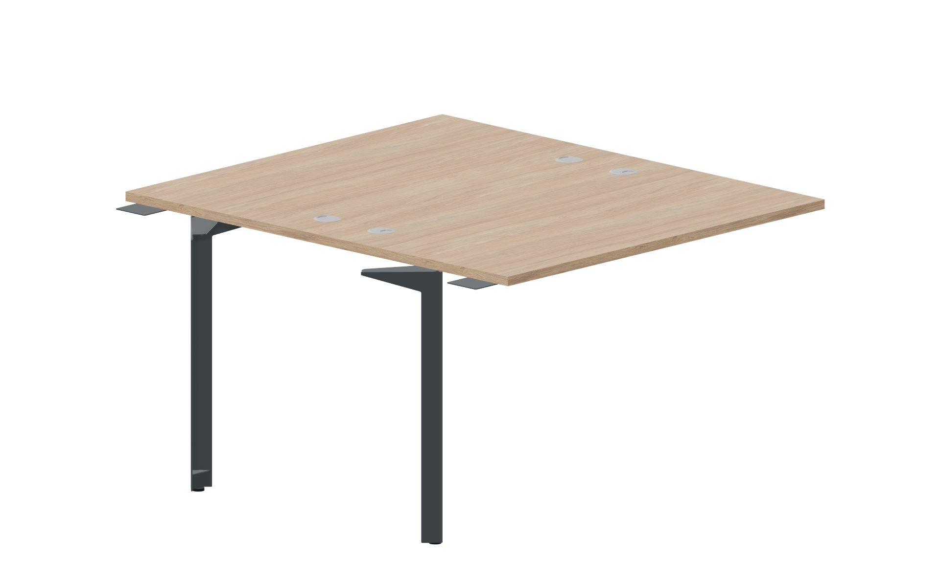 Приставной стол bench на 2 рабочих места 118х136,6х75 см (4 громмета) Ray RY2TPG127