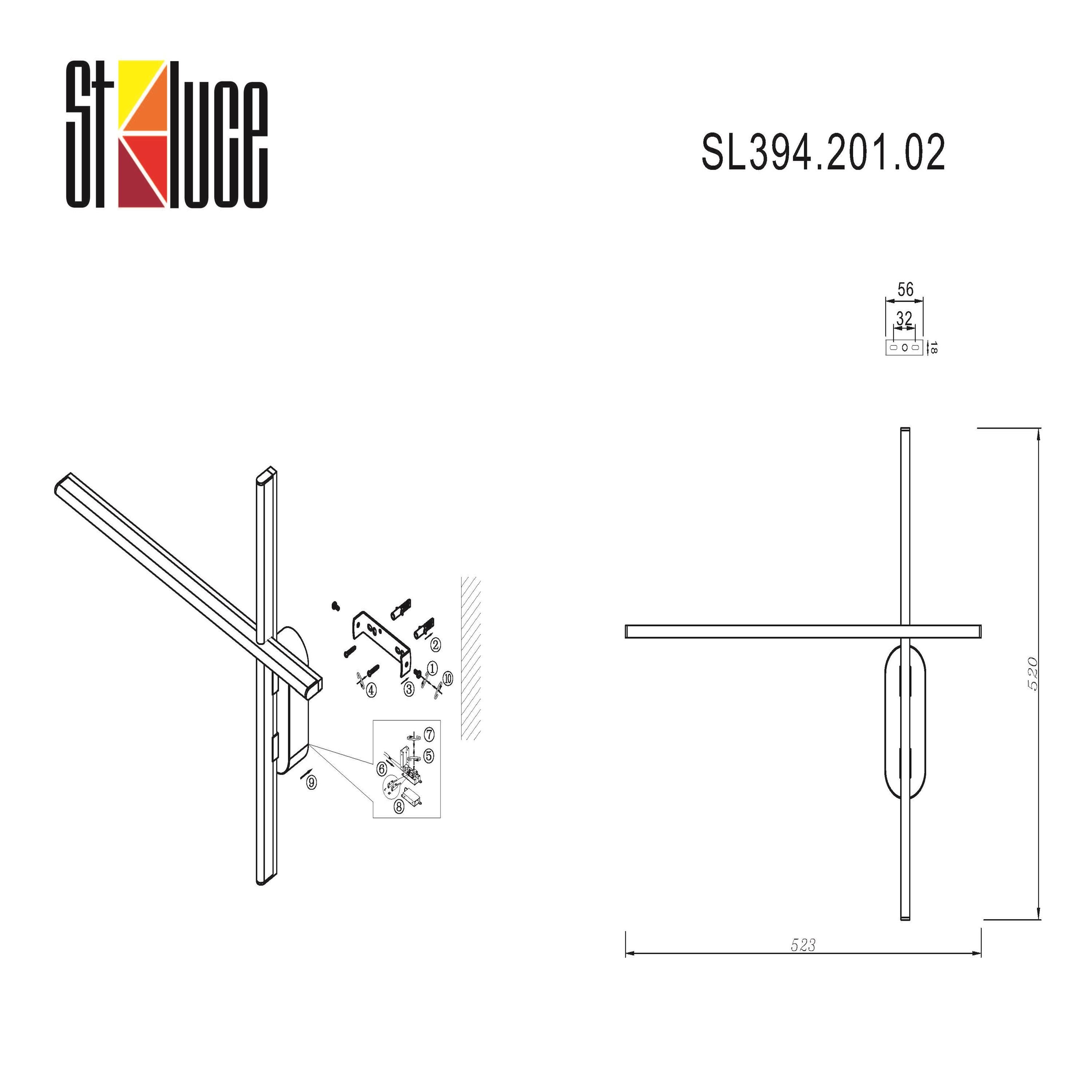 Настенный светильник ST LUCE BASONI SL394.201.02