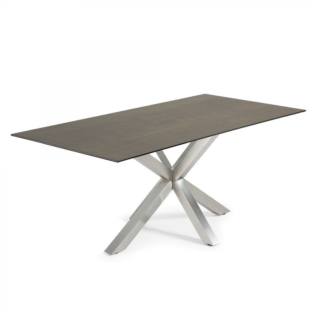 Обеденный стол La Forma Arya 200х100 керамический серый 056631