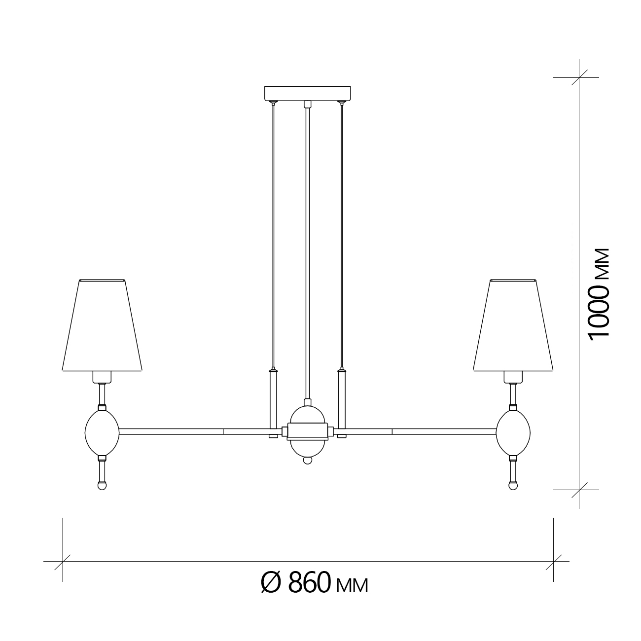 Подвесная люстра ESCADA ELEGY 2106/8S