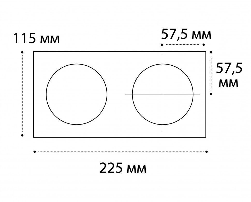 Рамка декоративная ITALLINE IT02-QRS2 black