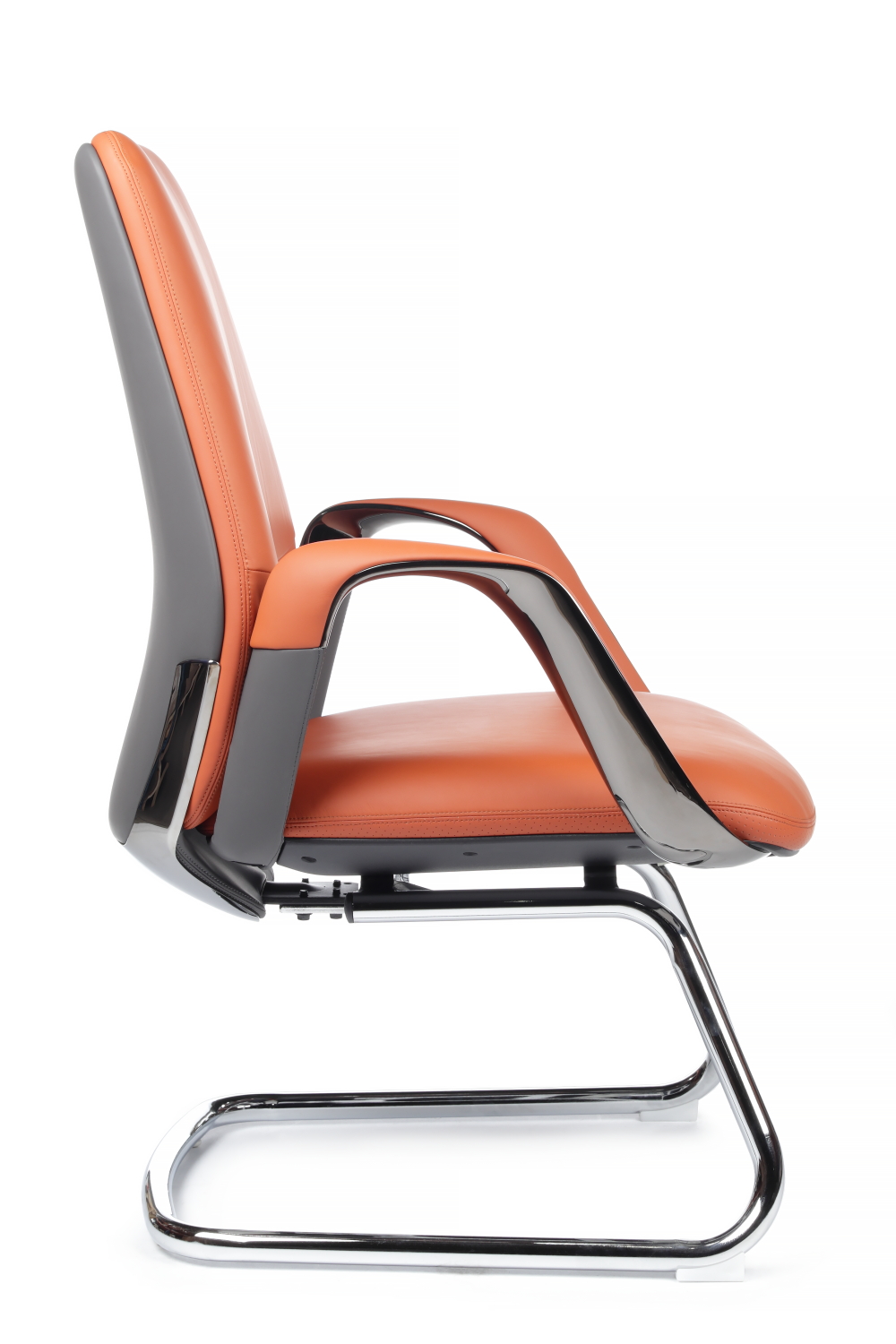 Конференц кресло RIVA DESIGN Napoli-SF YZPN-YR022 оранжевый / серый