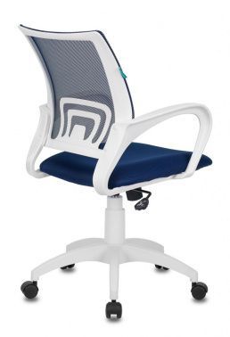 Кресло офисное Бюрократ CH-W695N TW-05N TW-10N крестовина пластик темно-синий белый