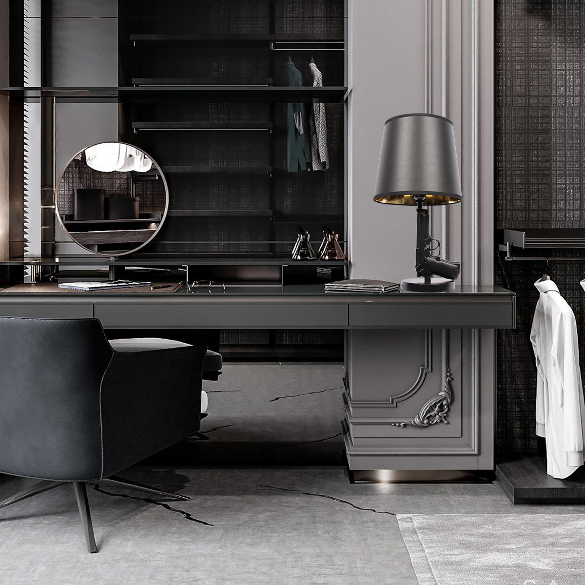 Лампа настольная Loft It Arsenal 10136/A Dark grey