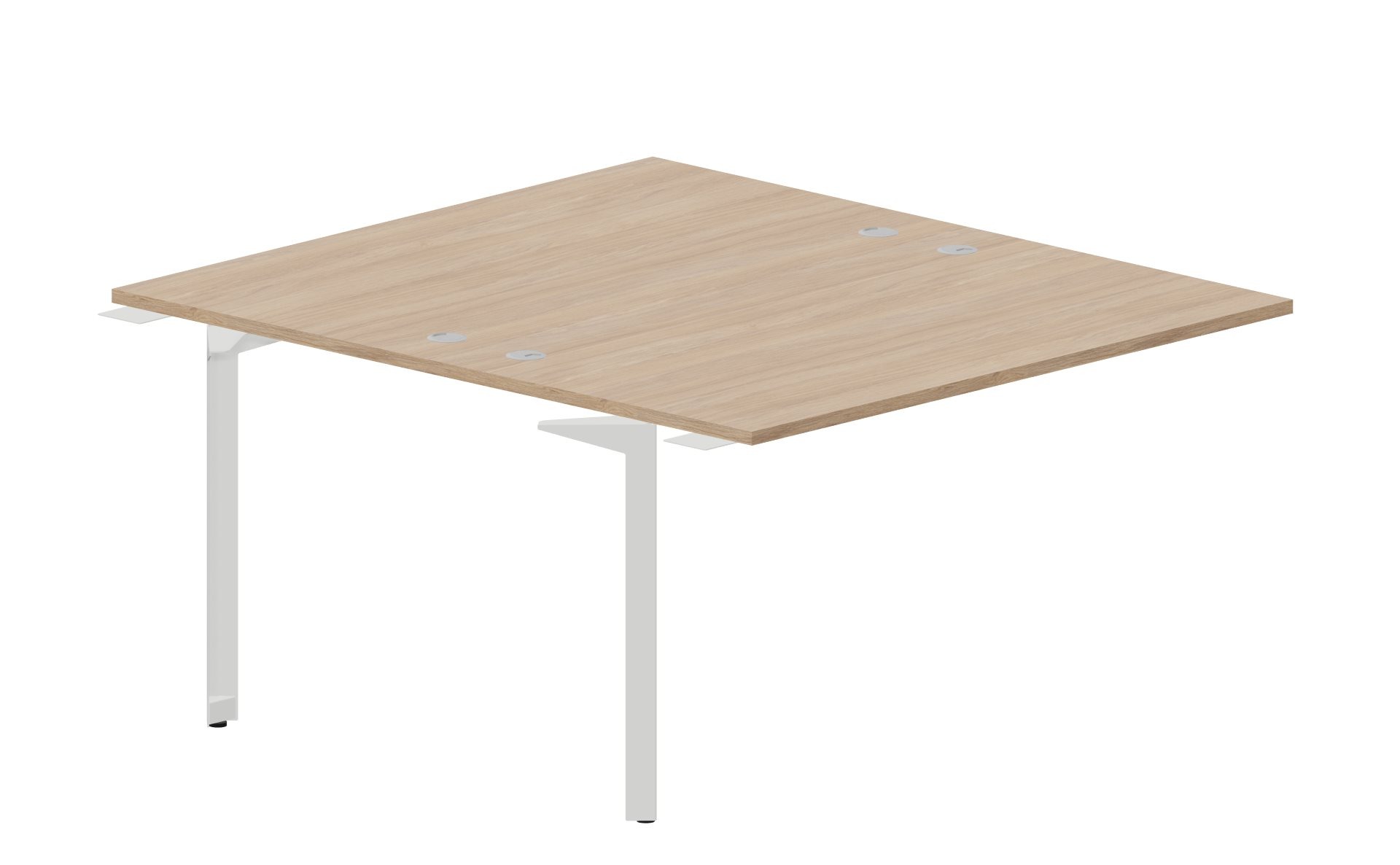 Приставной стол bench на 2 рабочих места 138х156,6х75 см (4 громмета) Ray RY2TPG148