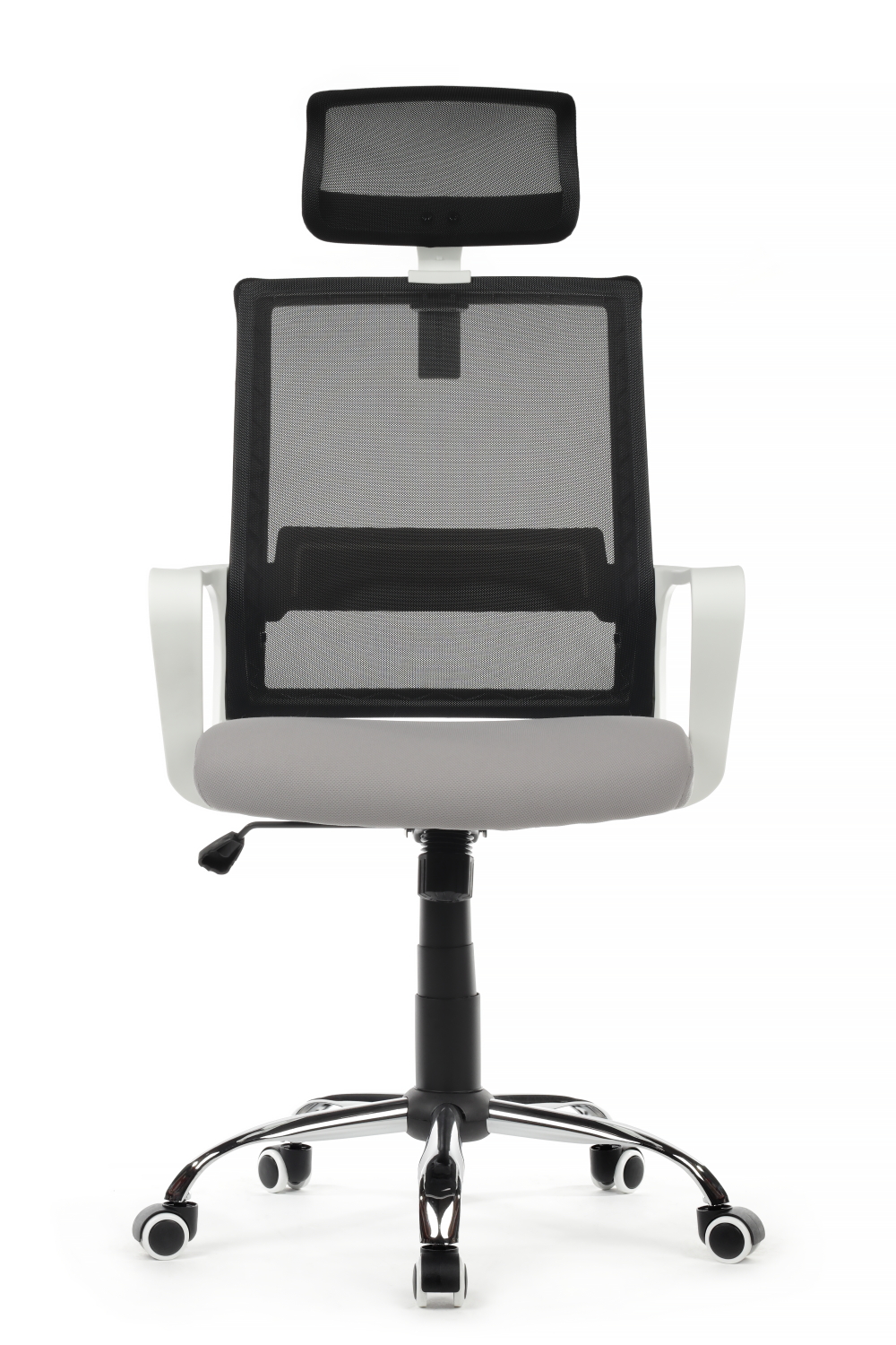 Кресло компьютерное Riva Chair Mint 1029HW белый пластик серый / черный