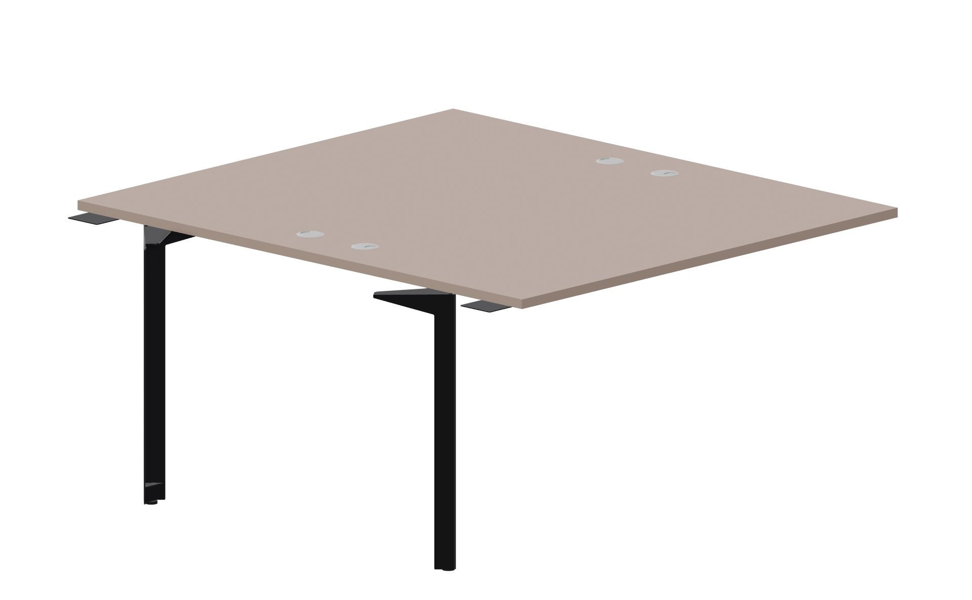 Приставной стол bench на 2 рабочих места 138х156,6х75 см (4 громмета) Ray RY2TPG148