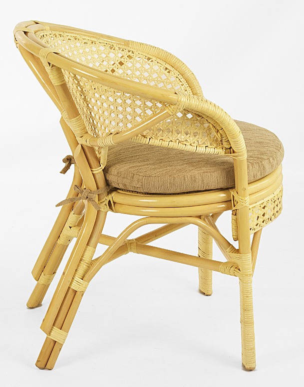 Комплект мебели из ротанга Пеланги 02 15 дуэт с овальным столом натуральный