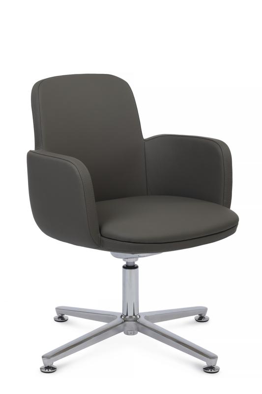 Кресло офисное Рива РВ Дизайн Шарм-СТ C2512 Антрацит