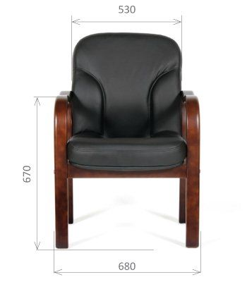 Кресло для посетителей Chairman 658 кожа