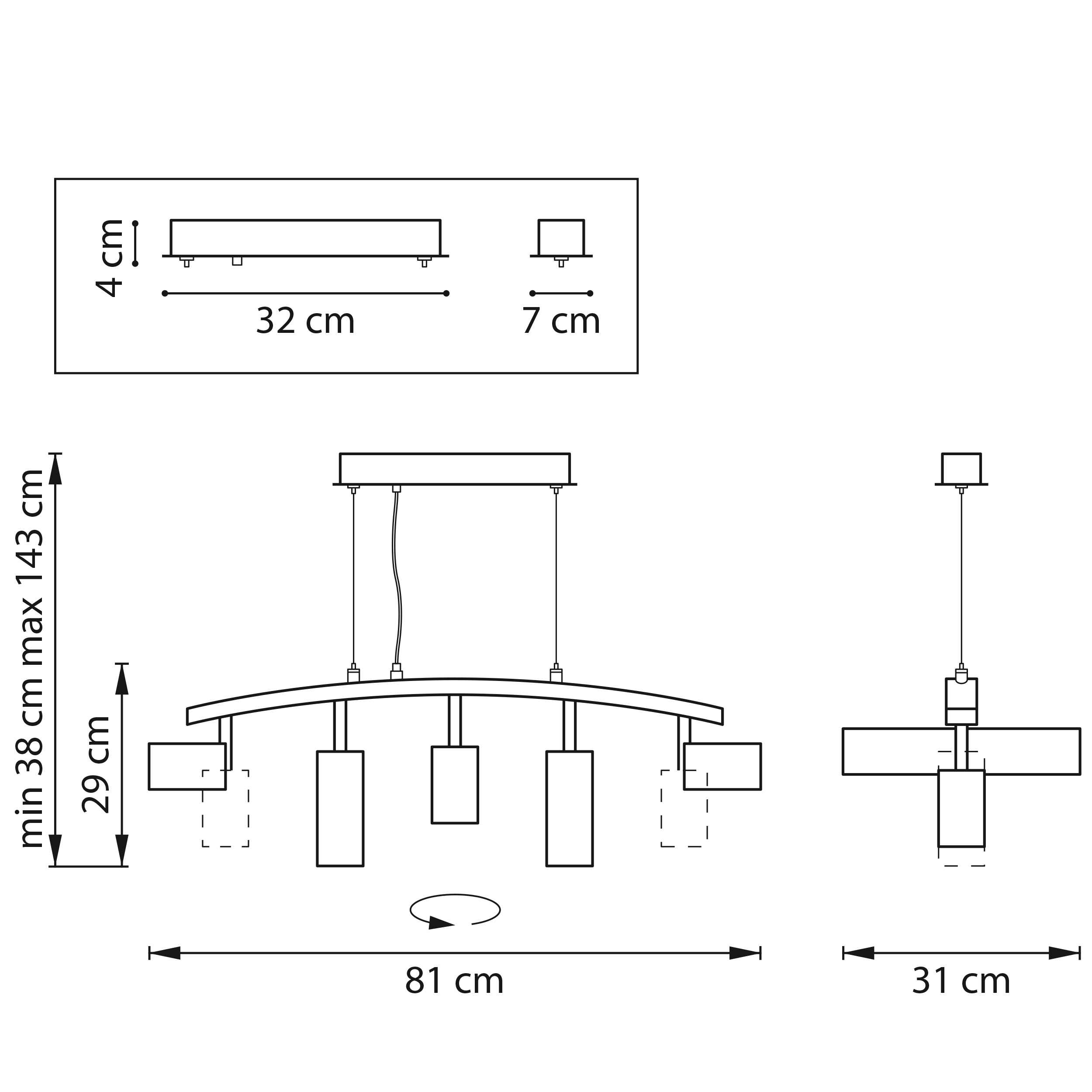 Подвесная люстра Lightstar Rullo LR735363862