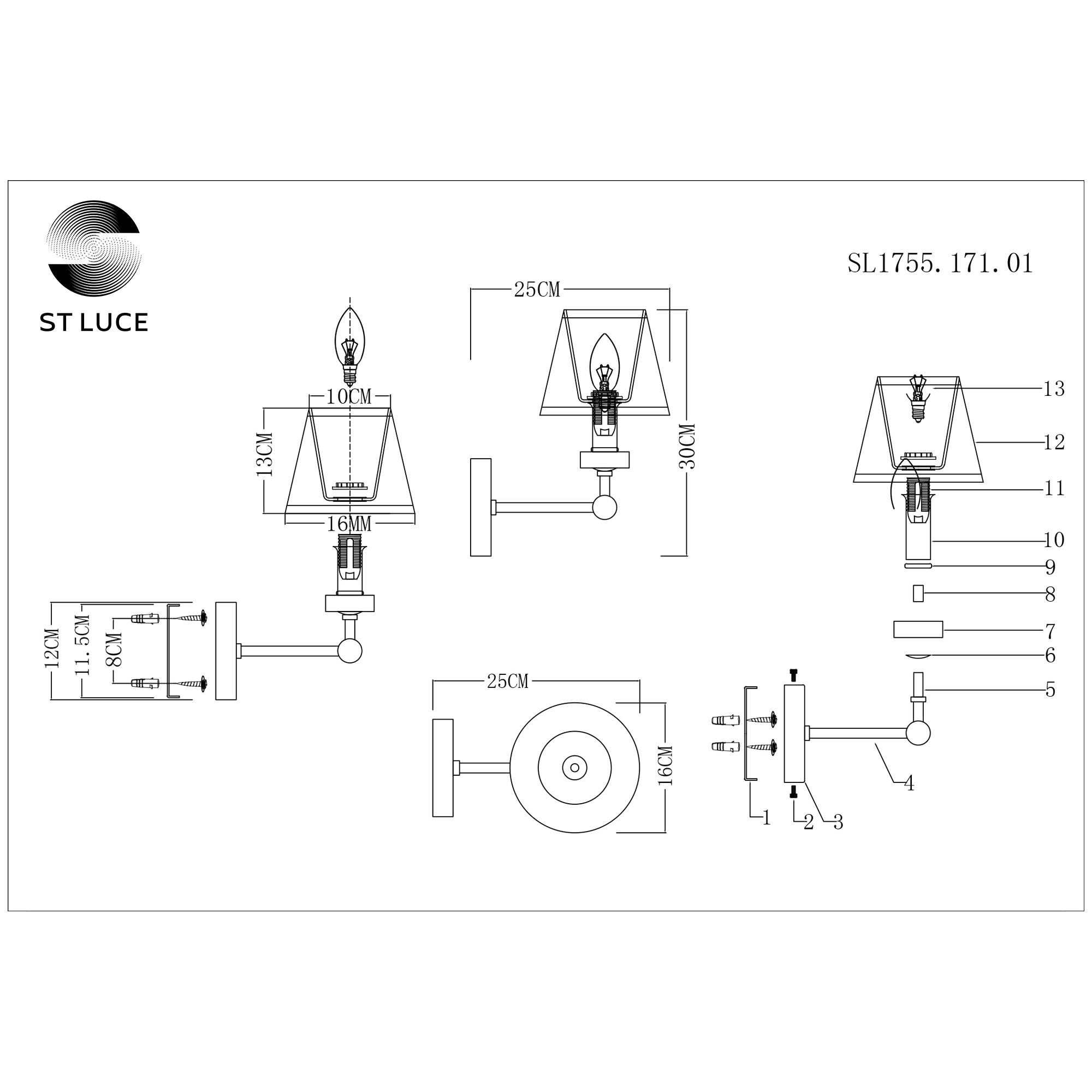 Бра настенное ST LUCE VIORE SL1755.171.01