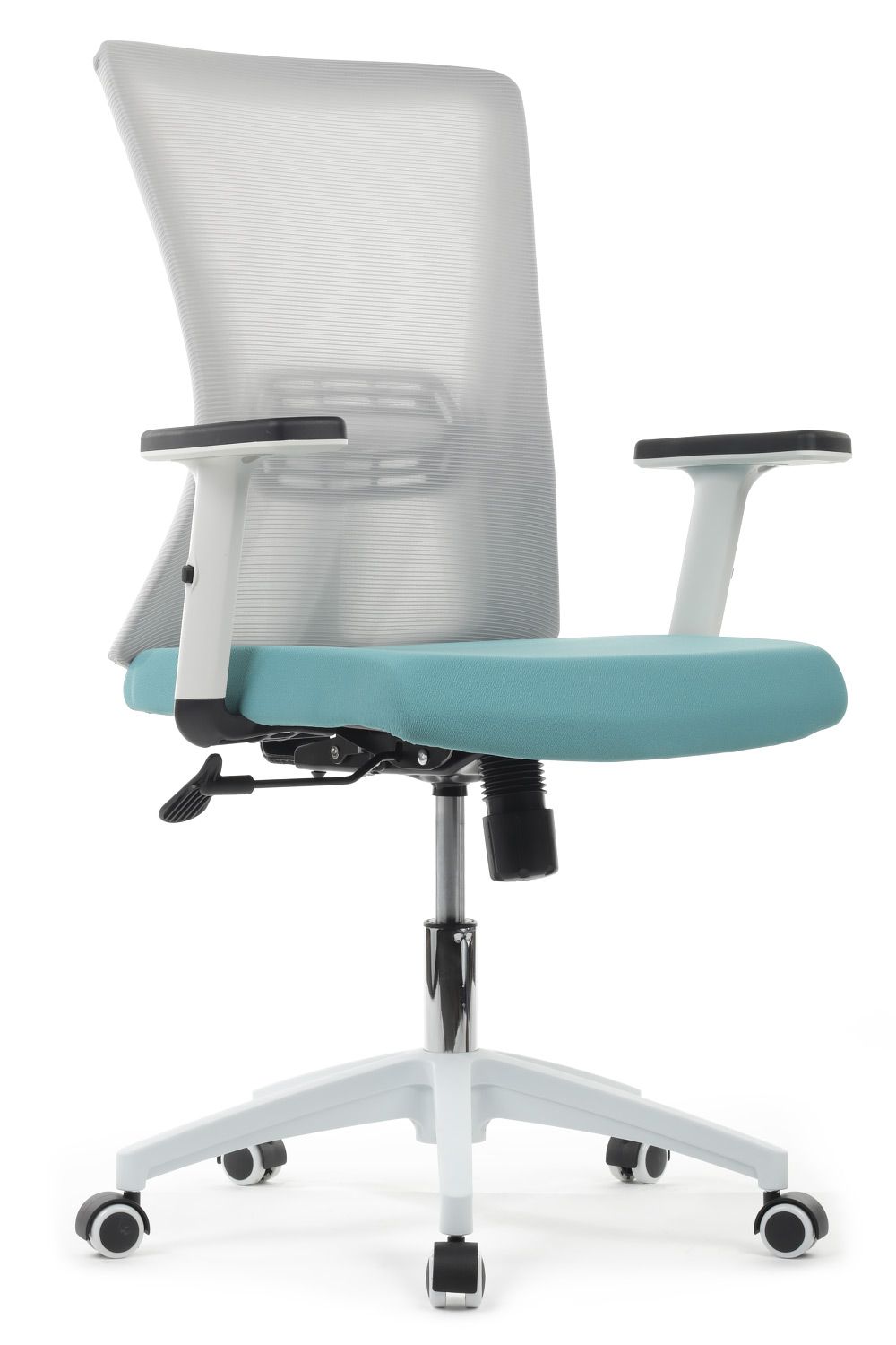 Кресло для персонала Riva Chair RCH B259Y-01 серый / бирюзовый