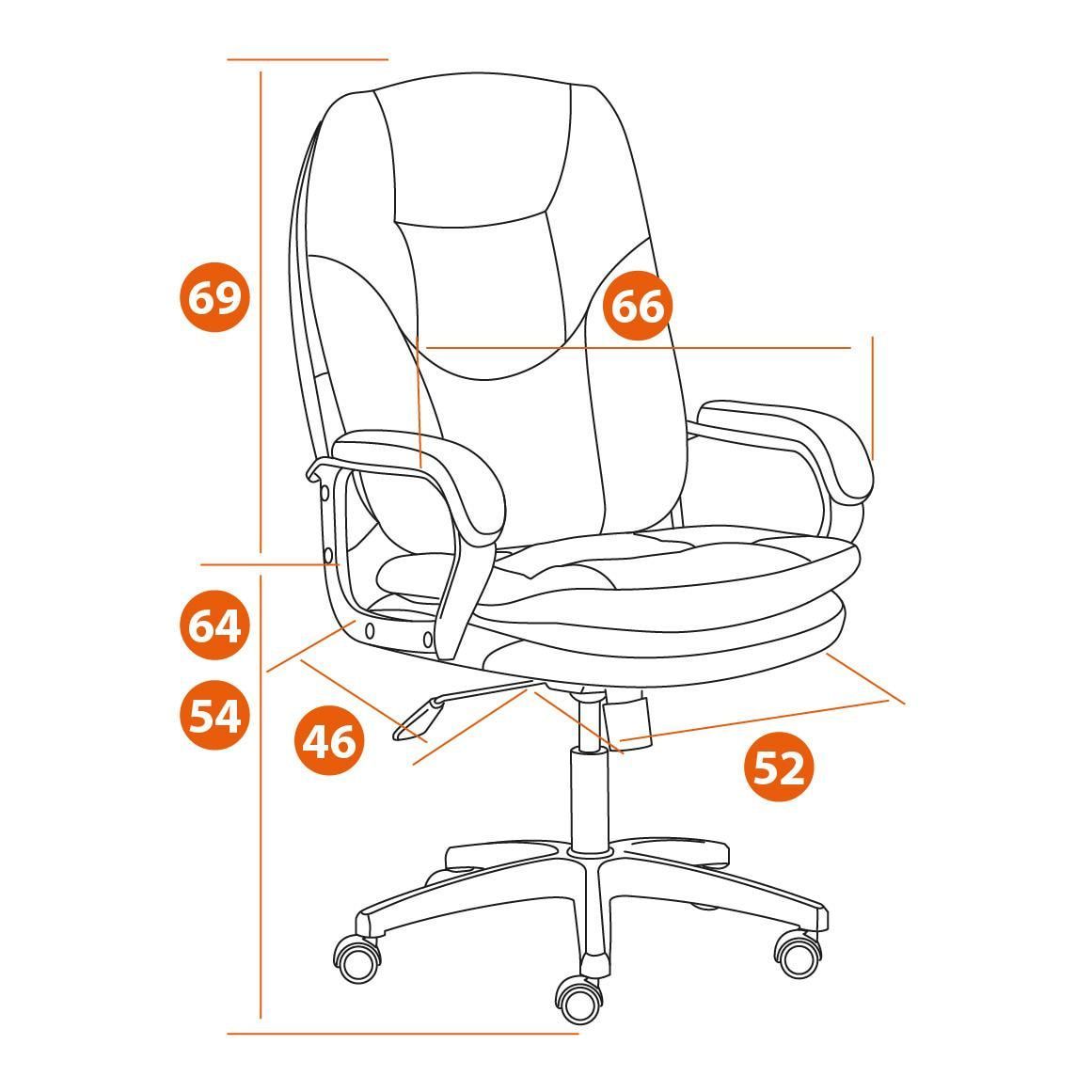 Кресло COMFORT LT (22) ткань синий